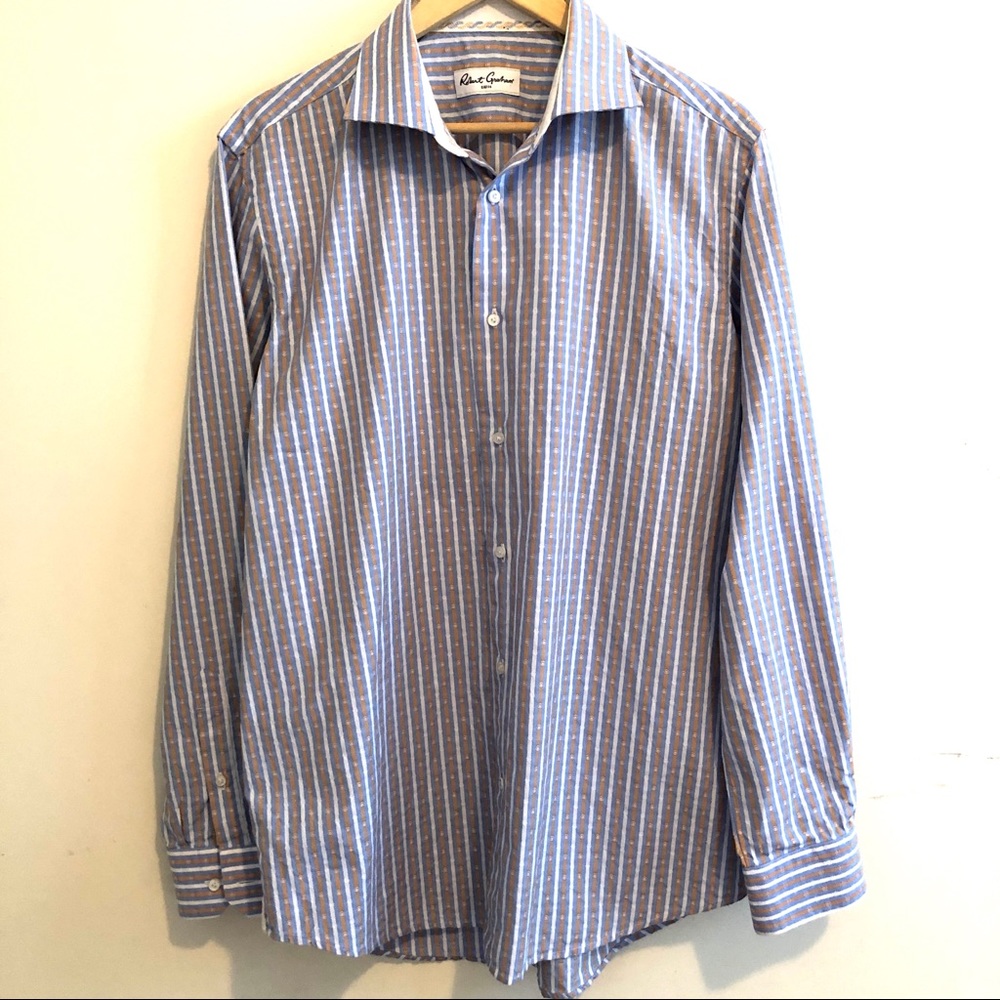 100% cotton R Graham shirt size 16.5/42